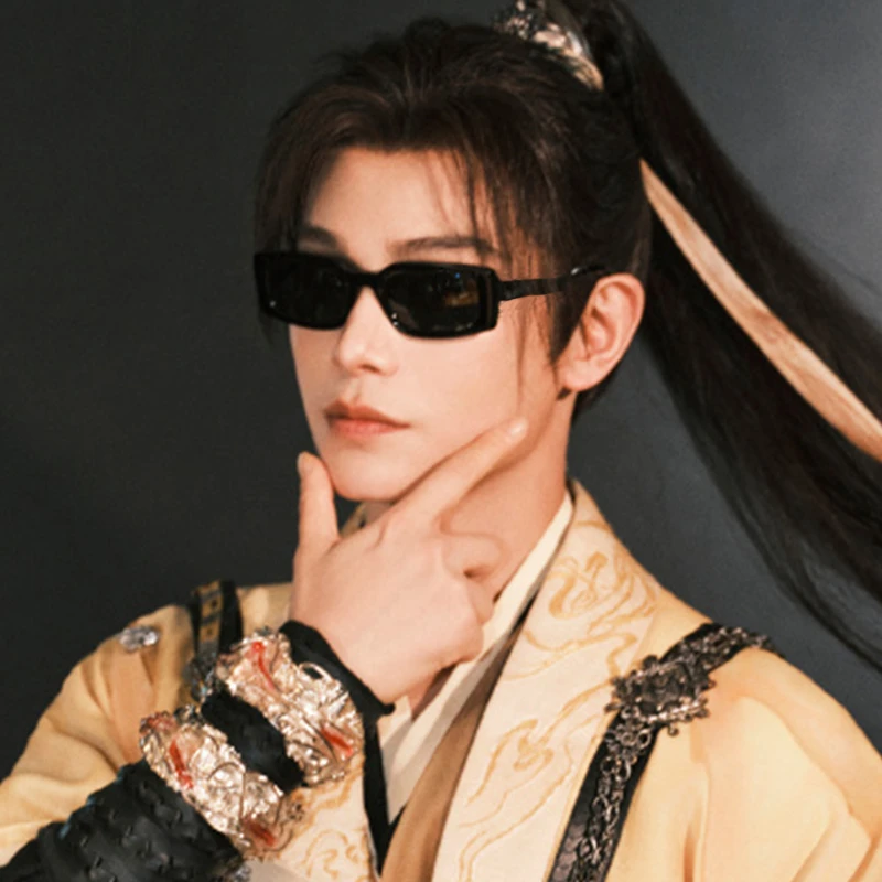 丁禹兮同款墨镜时尚遮阳防紫外线太阳镜户外高级拍照百搭永夜星河