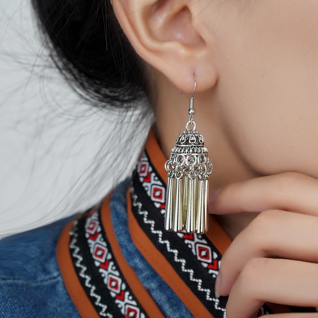 S04个性气质百搭古风小众蒙古包时尚耳饰古典民族风