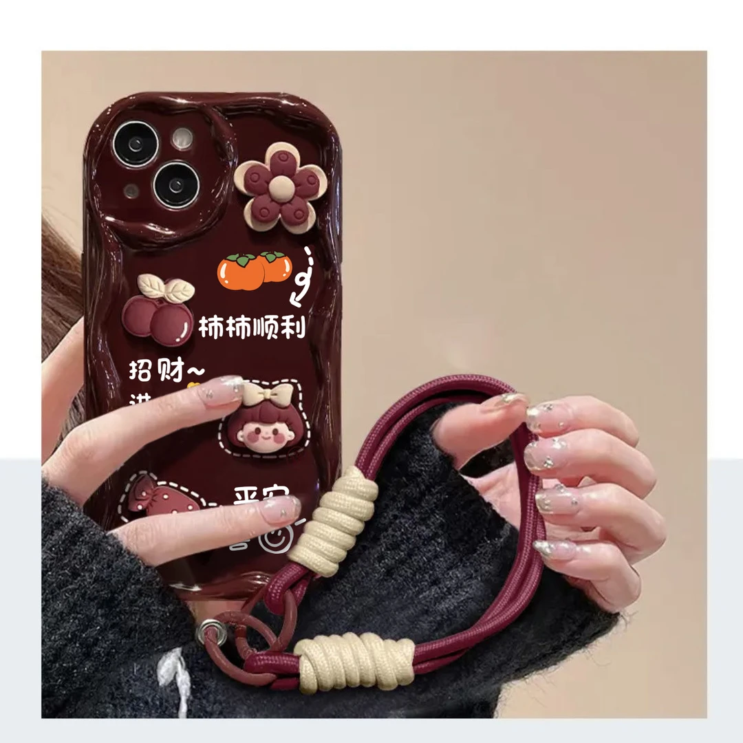 好柿发生女孩适用iPhone15/14promax手机壳xr苹果13/12/11创意ins