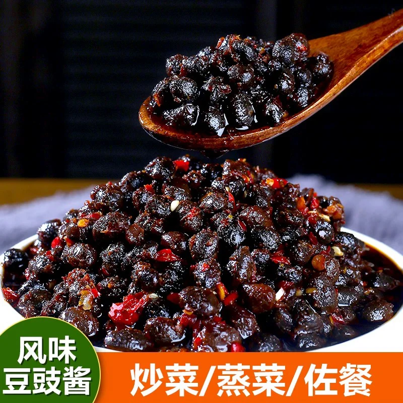 农家豆豉辣椒酱下饭菜黑豆豆豉