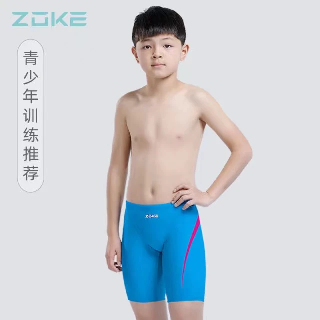 ZOKE洲克青少年训练五分平角游泳裤