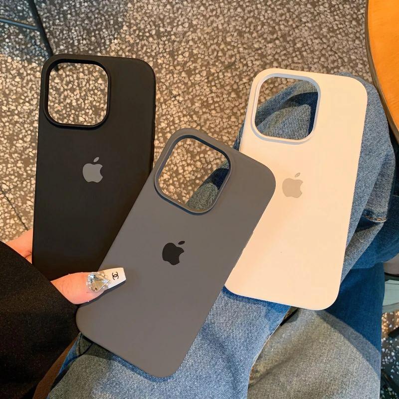 ins古董白适用苹果14ProMax液态硅胶iphone13手机壳14Pro苹果12全