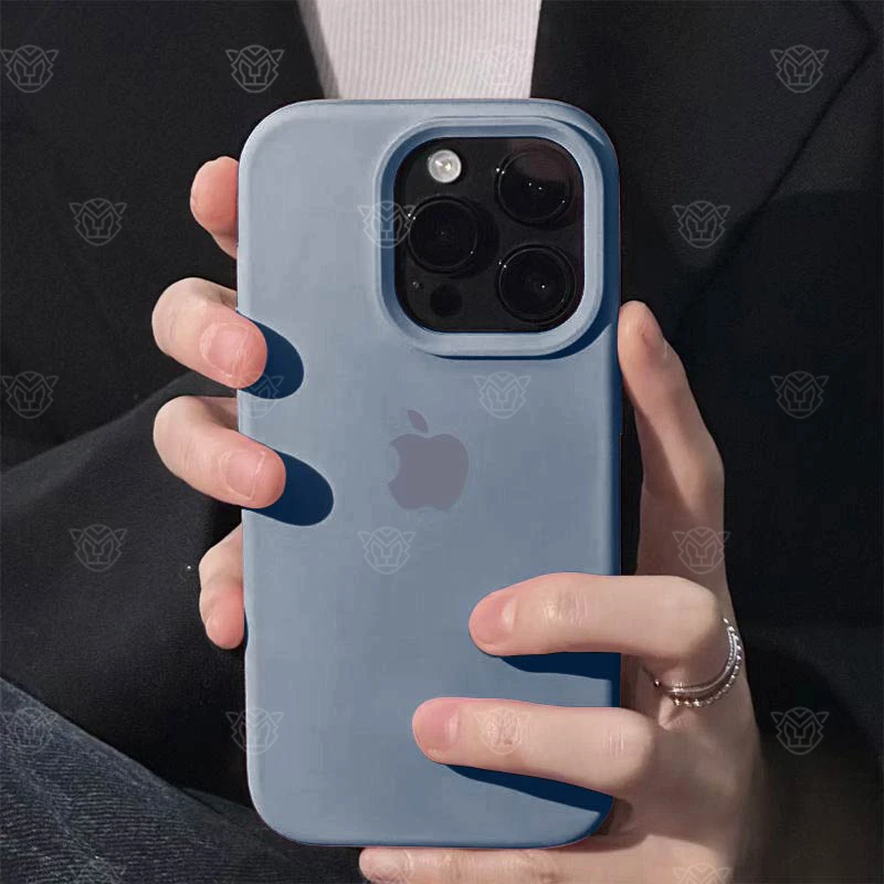 兰灰色高级iPhone13ProMax液态硅胶苹果15手机壳14防摔12女款11软
