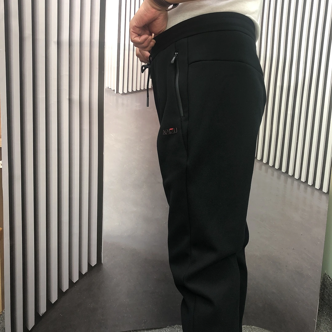 217870（铁）加绒保暖新款高腰直筒休闲裤