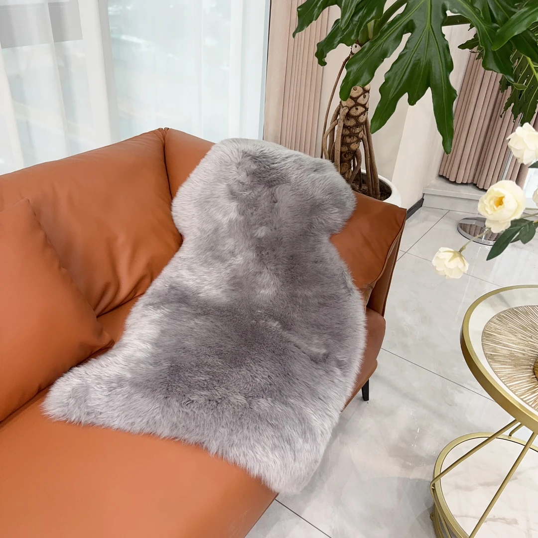 羊皮沙发垫加厚澳洲单张皮型自由皮型沙发垫飘窗垫网红提升氛围感