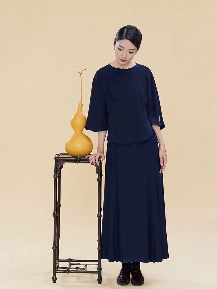 新中式表演服古典舞蹈服葫芦生花套装改良款马面裙中国风舞蹈服