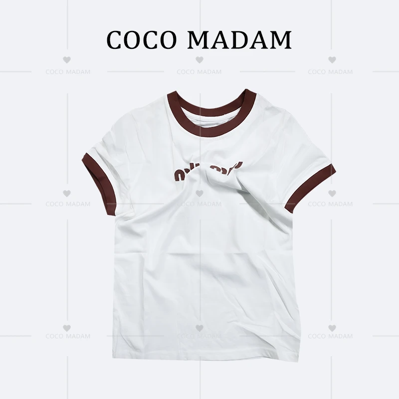 ANNI · Ani-A782 早春2024新款刺绣简约休闲时尚百搭T恤