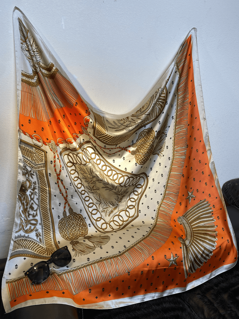 100新款夏季百搭杭州丝绸真丝丝巾90*90黑#5129