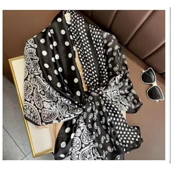 100新款百搭杭州丝绸丝巾90*180#3429