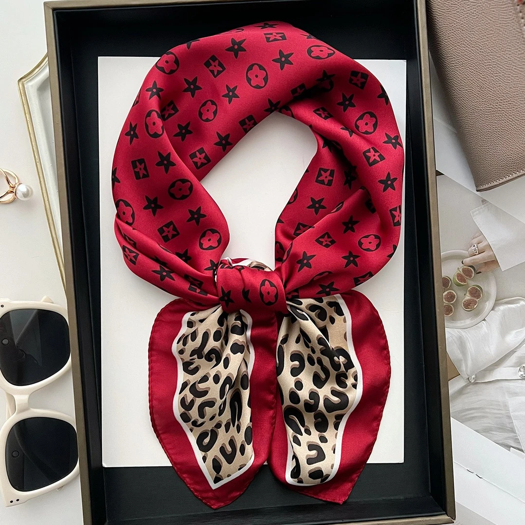 100新款百搭杭州丝绸丝巾70*70#3059