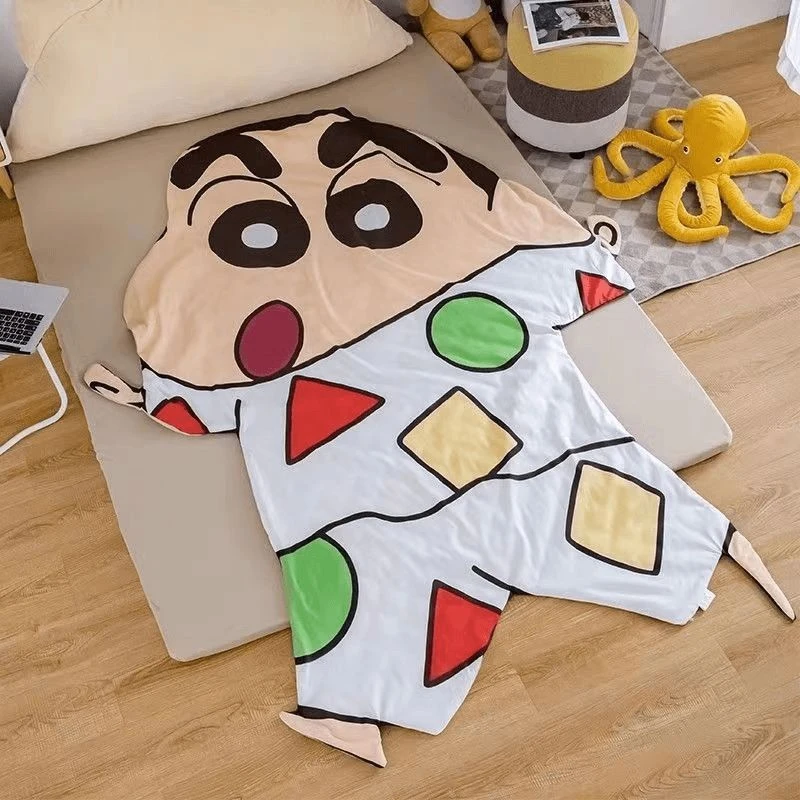 春秋季蜡笔小新绒毛毯毛毯异形蜡笔小新被子礼物毯子学生宿舍T542