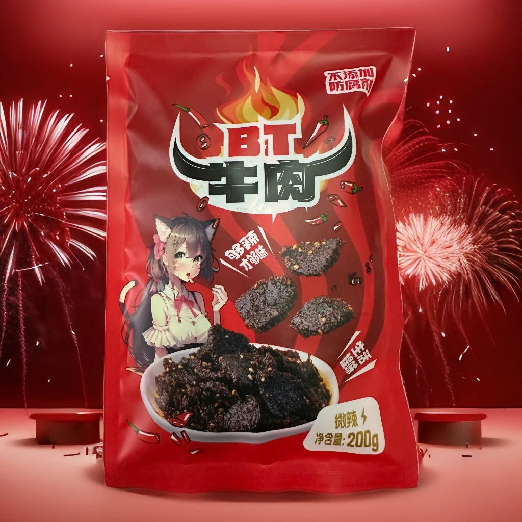 【BT牛肉纯手工制作】麻辣牛肉干香辣手撕独立包装办公室追剧小零食