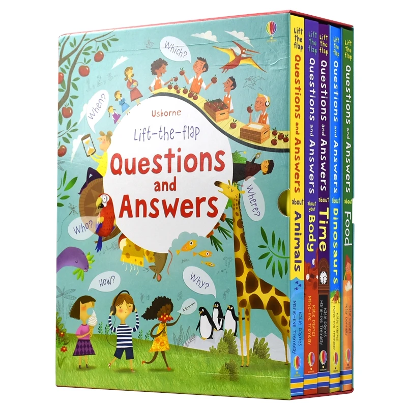 Usborne Lift-The-Flap Questions And Answers Box set 儿童百科