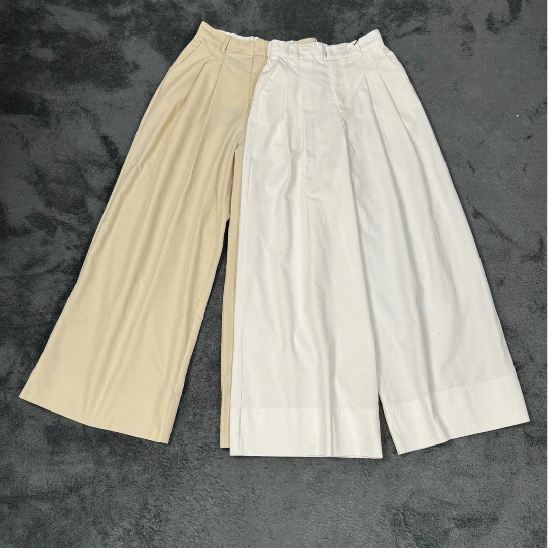 夏款牛仔直筒长裤8859