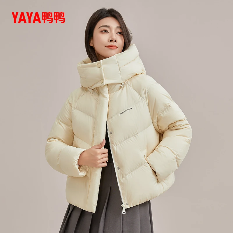 2706A【YAYA鸭鸭】新款女时尚高级云朵感短款面包外套羽绒服-LGZ