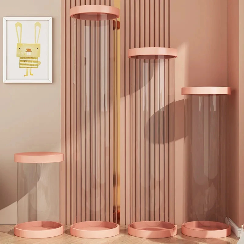 升级拉链款娃娃收纳桶透明毛绒玩具收纳神器大容量玩偶娃娃收纳筒