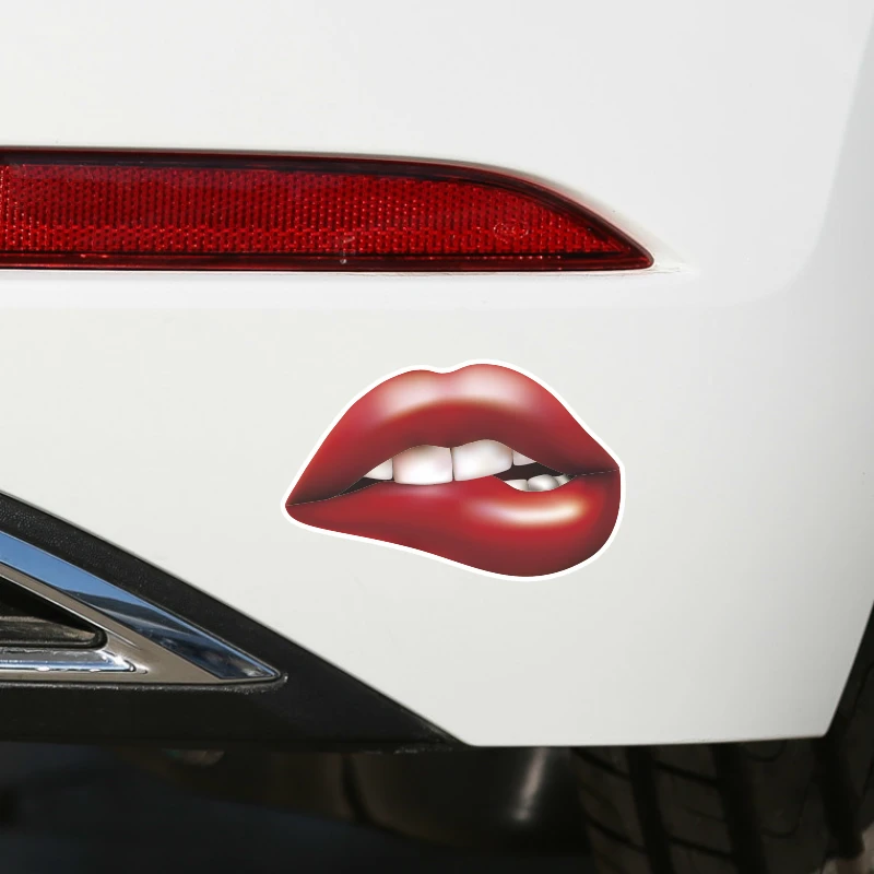 个性嘴唇车贴汽车划痕遮盖车门保险杠刮痕遮挡贴纸可爱油箱盖贴