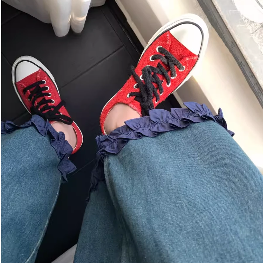 【夏夏女鞋】星星帆布鞋女夏季2024新款