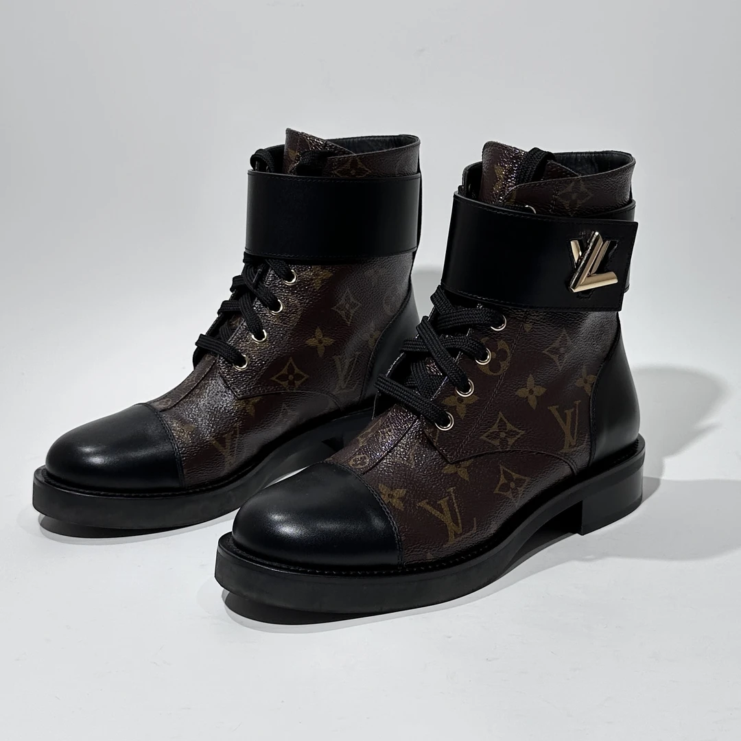 99新 LouisVuitton/路易威登 35码/36码/38码 黑棕老花时尚短靴