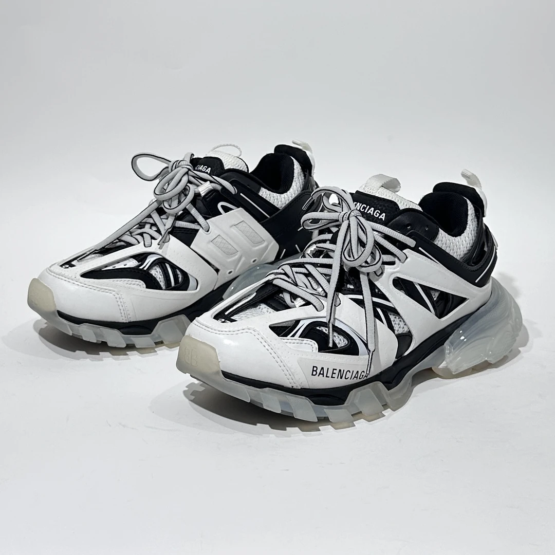 95新 Balenciaga/巴黎世家 37码 Track 黑白时尚老爹鞋/ML01540