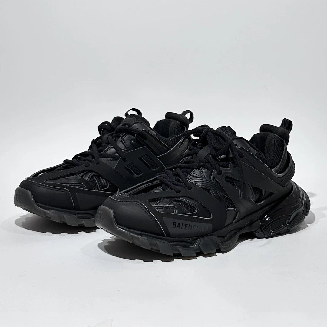 95新 Balenciaga/巴黎世家 39码 Track 黑色时尚老爹鞋/ML1078