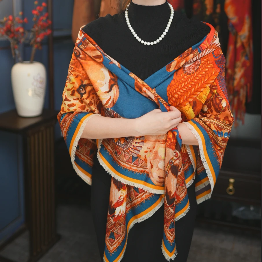 【帝妃丝绸】新款140丝毛桑蚕丝真丝丝巾