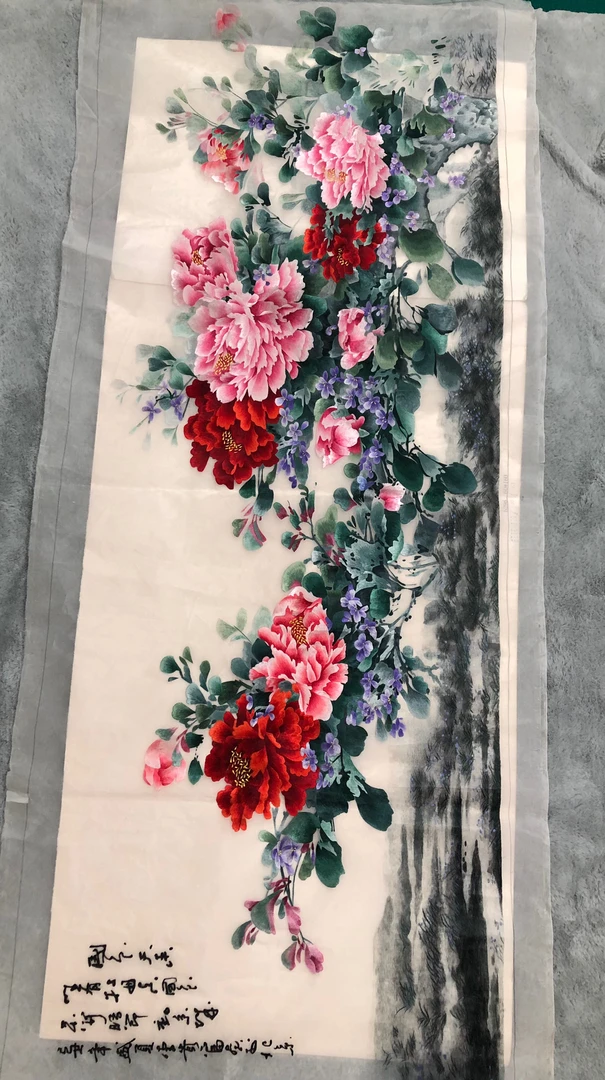 纯手工精品刺绣客厅挂画