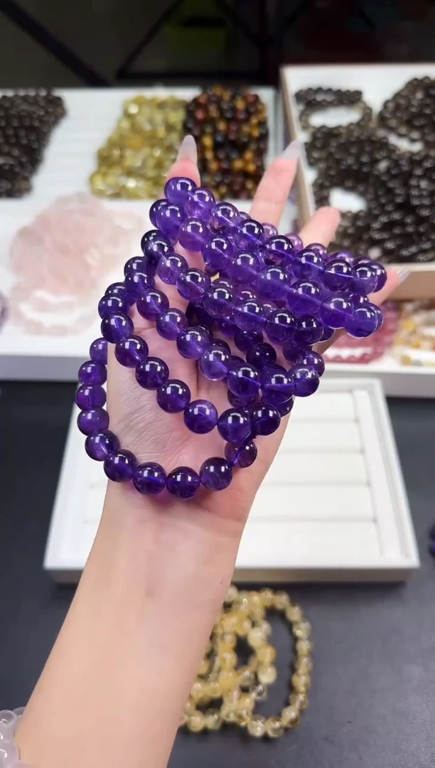 【闪购商品】水晶/未镶嵌乌拉圭紫水晶11mm