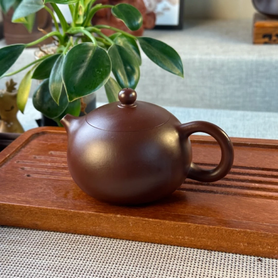 宜兴原矿紫砂壶西施紫泥200cc