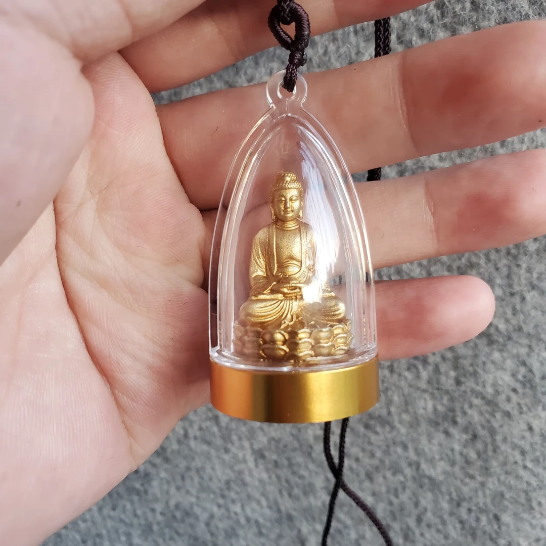 汉传纯铜可打开释迦吊坠挂件平安