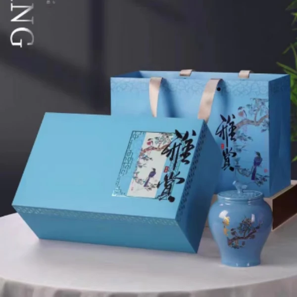 新品 雅赏双陶瓷罐武夷肉桂茶2023新茶高山茶手工茶