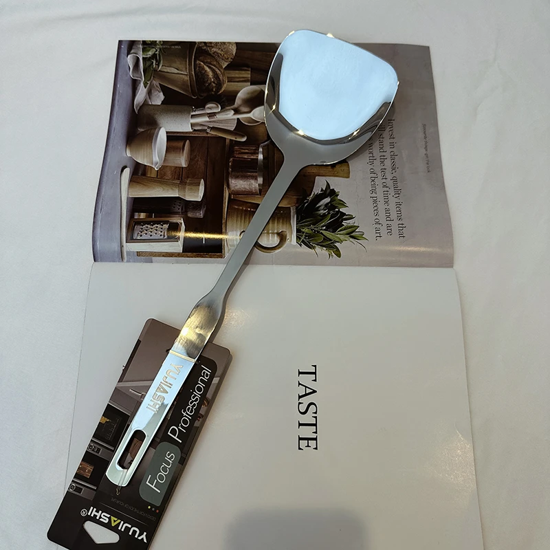 亮光锅铲家用不锈钢厨房用炒铲菜铲子