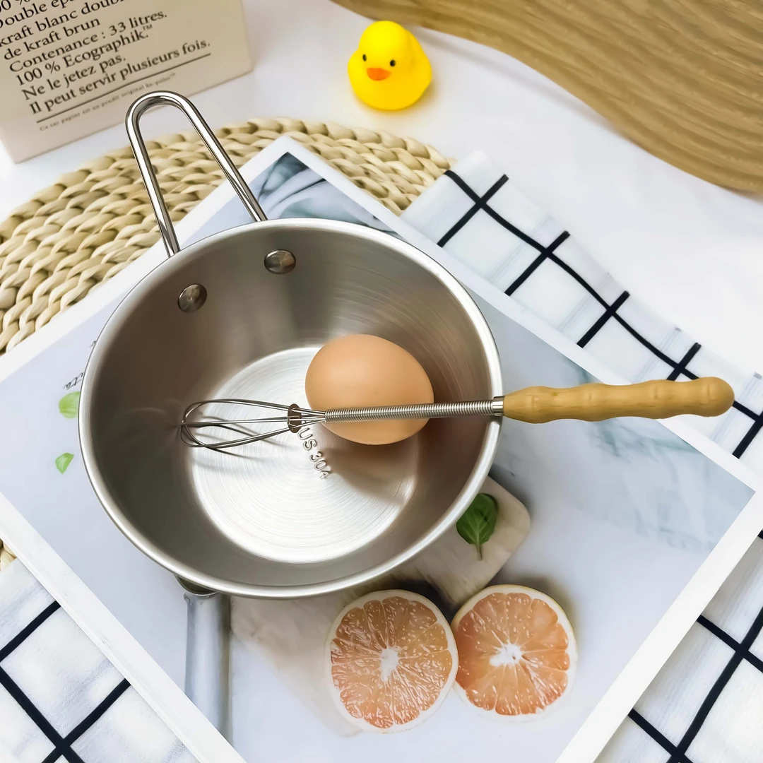 304料理碗家用多功能搅拌打蛋碗木柄搅拌打蛋器烘培烧烤调料碗