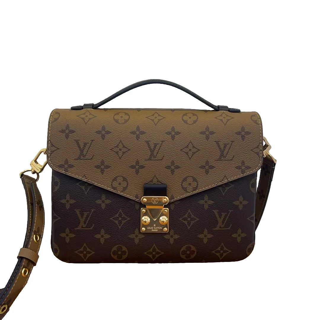 99新 LouisVuitton/路易威登 KK/LV拼色邮差/单肩包