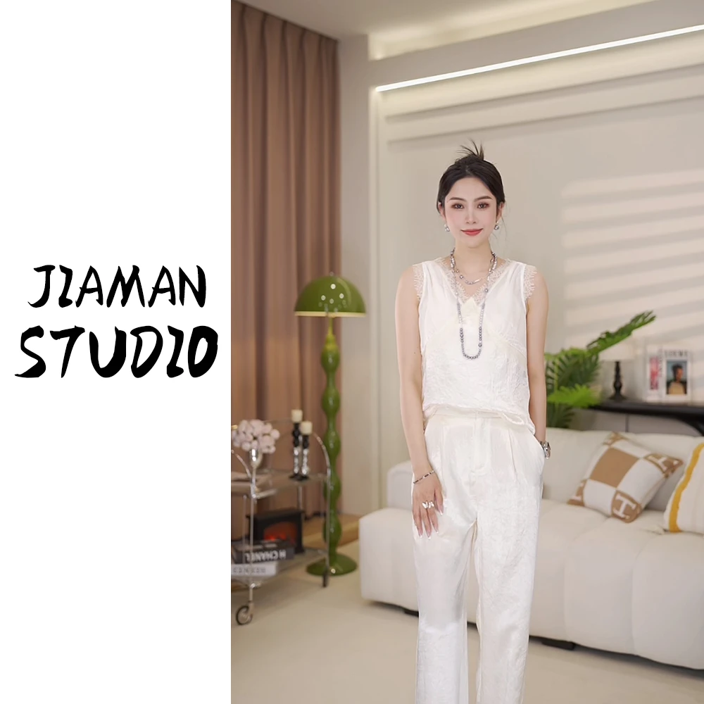JIAMAN 丨 醋酸背心打底吊带内搭白色百搭女士夏季简约291