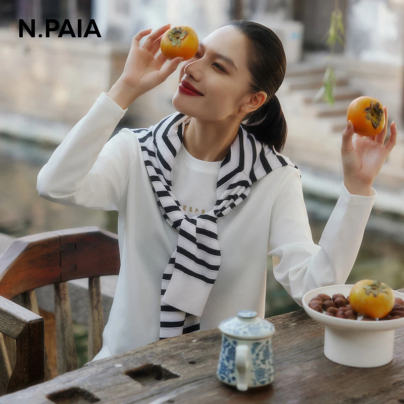 【星线好物】恩派雅H型针织长袖T恤卫衣女XNJPA5301A