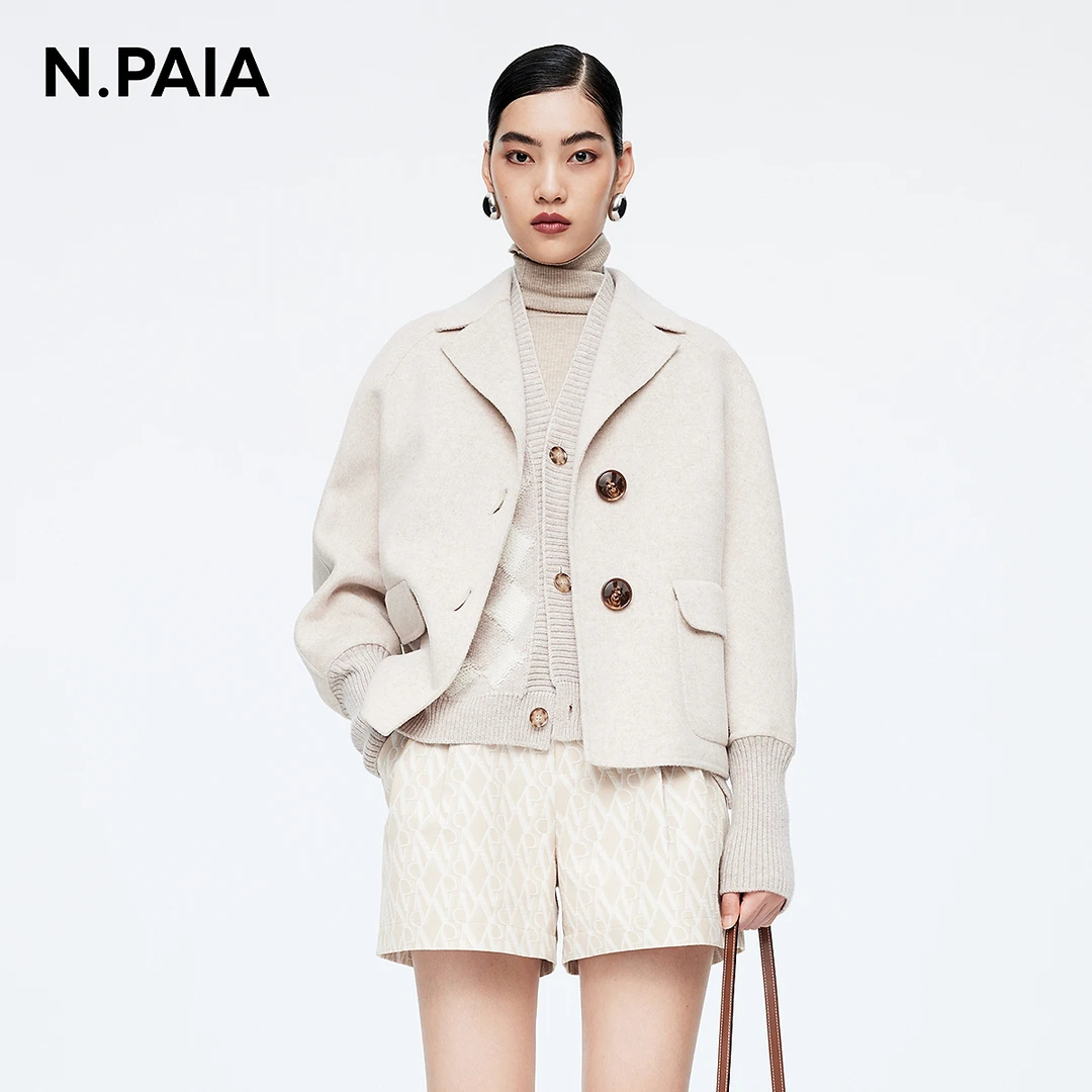 【星线好物】N.Paia恩派雅相拼真两件毛呢外套XNIAW1214A