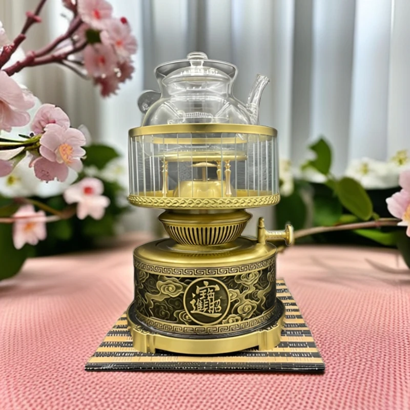 空气灯茶炉潮汕工夫茶纯铜煮水煮茶器