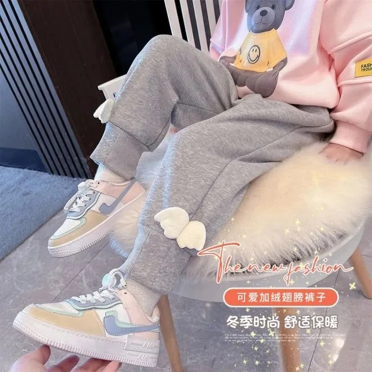 童装男女童春秋打底裤新款翅膀中小童棉质宽松春秋