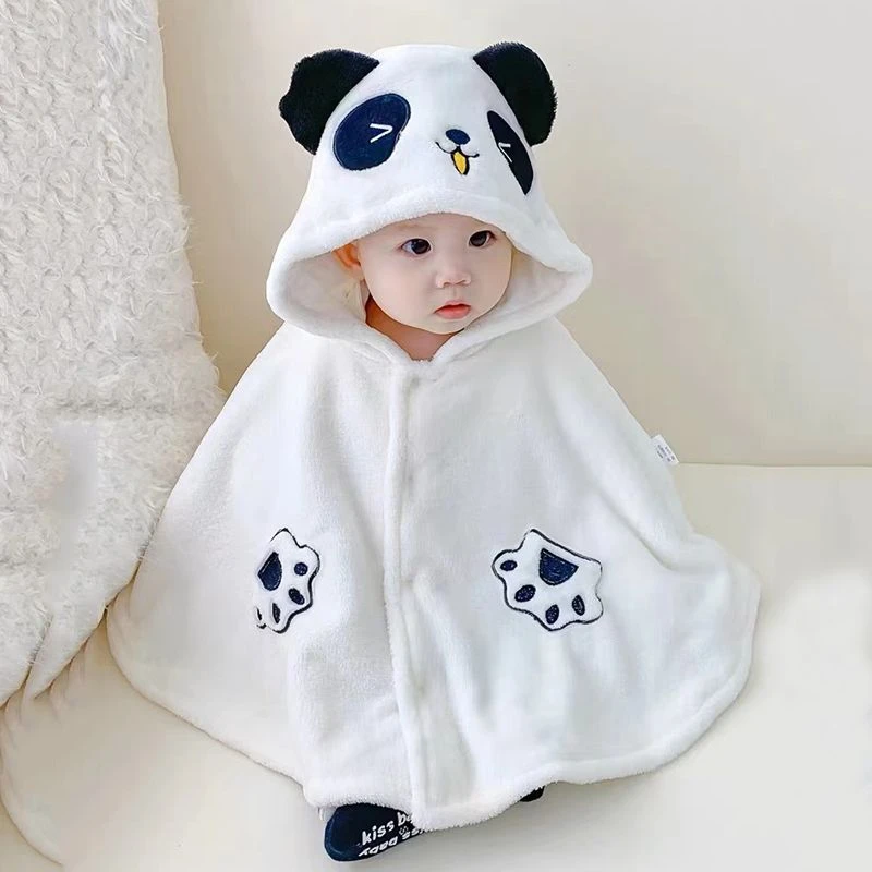 婴儿披风斗篷秋冬外出宝宝冬季出门披肩法兰绒外套儿童冬装衣服潮