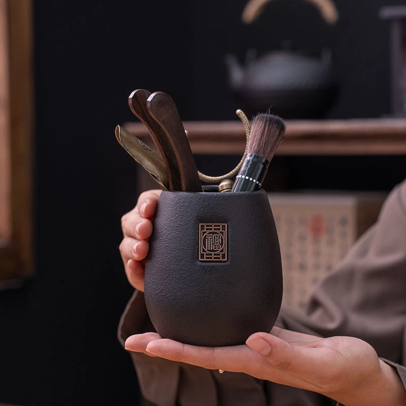 黑檀茶道六君子茶周边配件