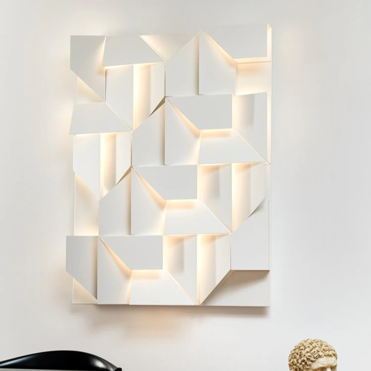 设计师客厅艺术组合壁画灯现代简约创意卧室床头门厅玄关装饰壁灯