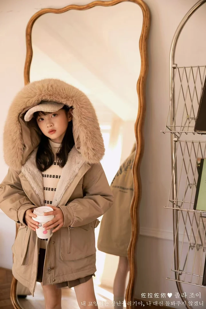 （毛条可拆卸）213【佐】儿童加毛内胆派克服休闲外套-52309/53509