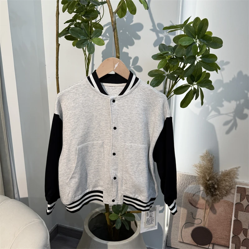 201【喵】儿童时尚休闲棒球服外套-8722