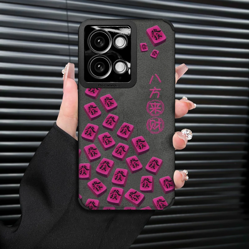 八方来财适用OPPORENO9/PRO手机壳创意高级个性复古皮质防摔全包