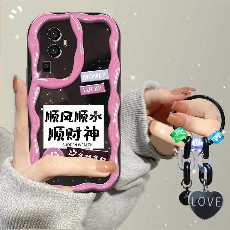 适用于OPPOReno11/pro手机壳多财多忆全包防摔奶油纹防摔软保护套