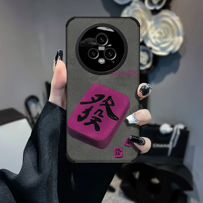 发财皮质高级适用荣耀MAGIC5/PRO新款手机壳翻毛皮防摔创意全包