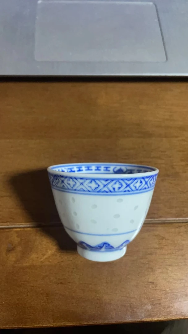 柴窑茶杯手绘主人杯