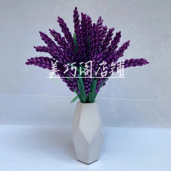 彩色薰衣草米珠材料包鸿运当头手工制作diy摆件手工串珠材料包