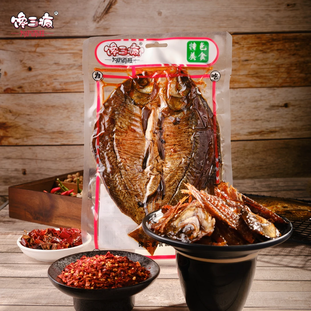 【馋三疯粉丝专属】馋三疯手撕酱板鱼 口味可选 拍一发二 共260g